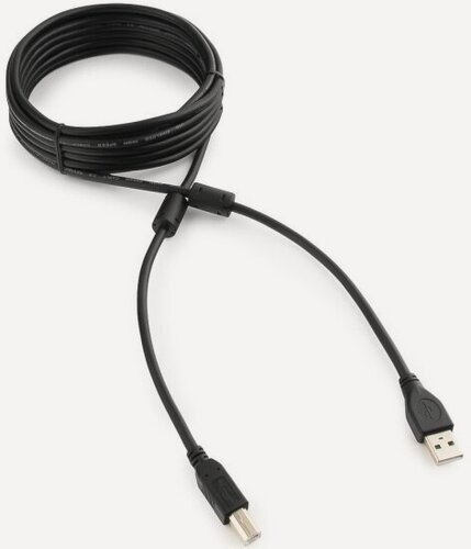 Изображение товара Кабель Gembird CCF2-USB2-AMBM-15 USB 2.0 Pro Кабель , AM/BM, 4.5м, экран,2феррит. кольца, черный