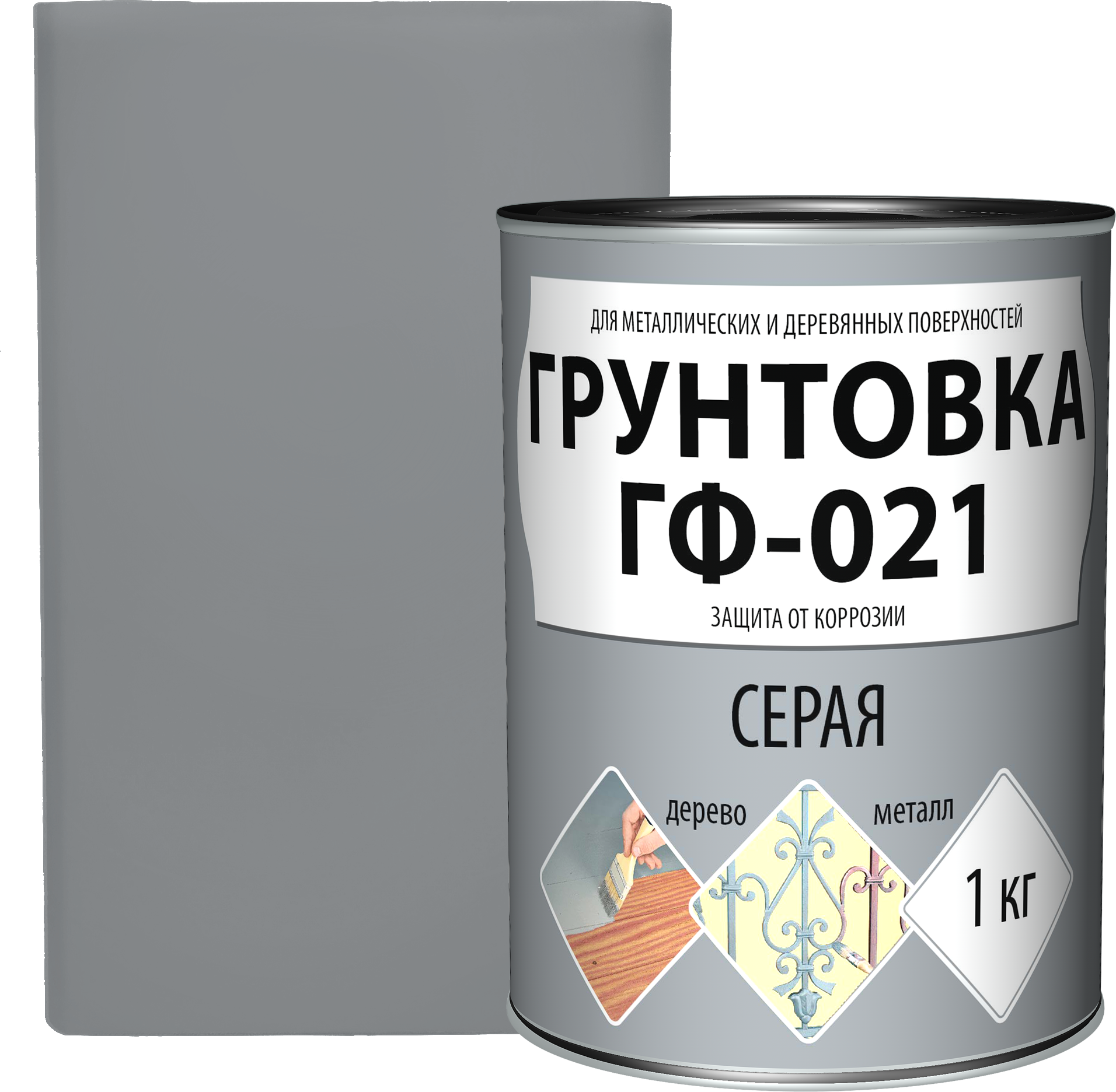 фото Грунтовка ГФ-021 цвет серый 1 кг