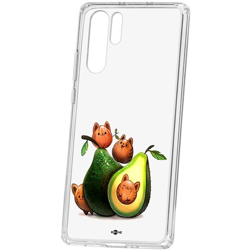 фото Чехол huawei p30 pro kruche print авокотики кruче