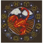 PANNA Набор для вышивания бисером и нитками Знаки Зодиака. Рак (ZN-0925) - изображение