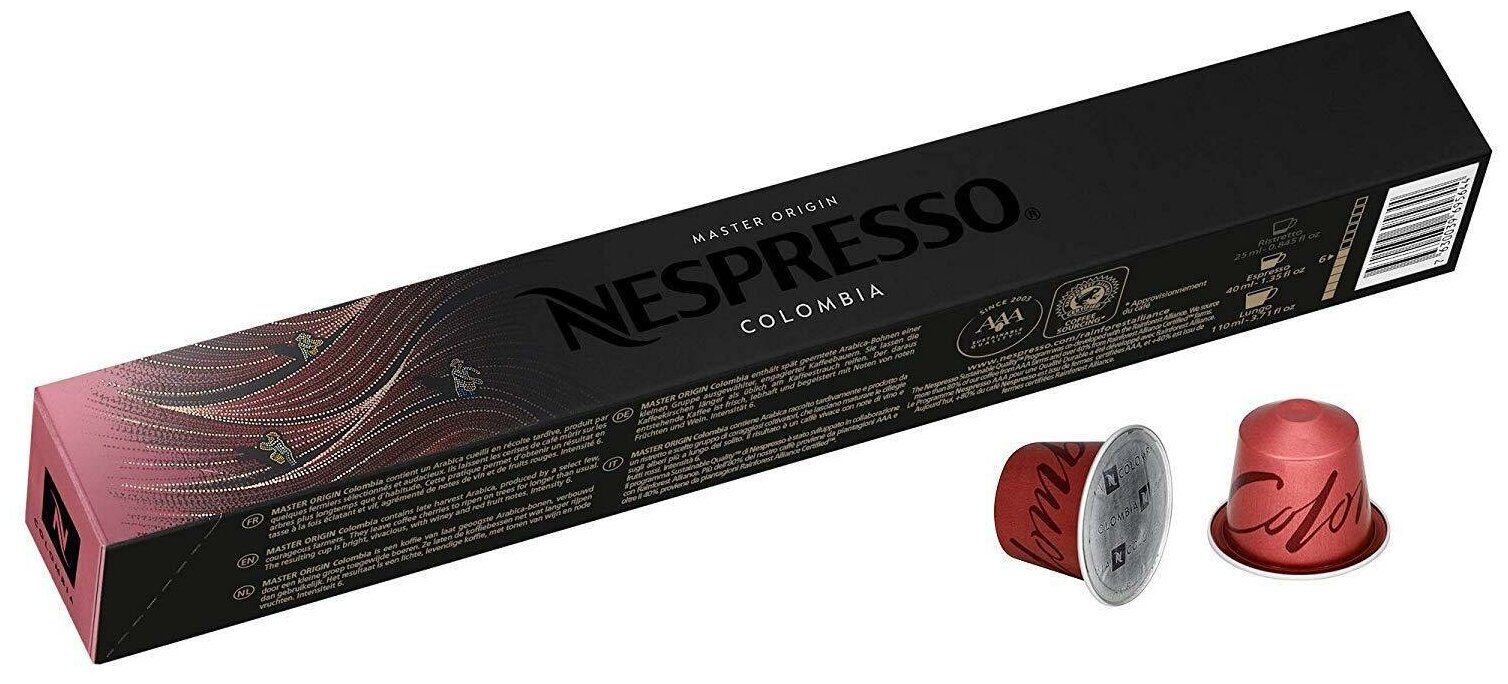 Кофе в капсулах Nespresso Original COLOMBIA, 10 капсул в уп. - фотография № 6