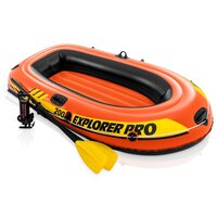 Лодка надувная INTEX EXPLORER Pro 200 SET, 2-мест. + ручной насос, пластиковые весла