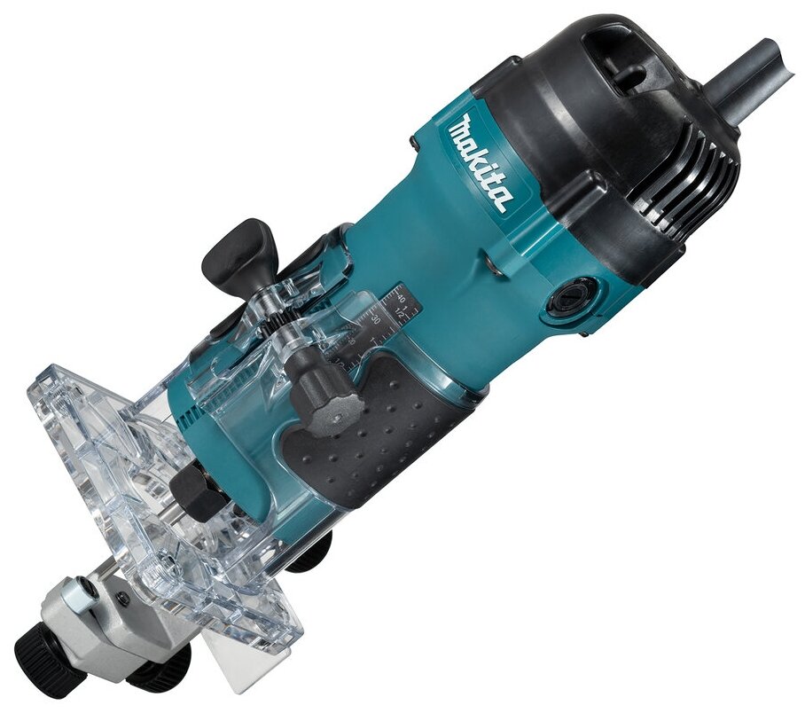 Makita 3711 Фрезер кромочный,530Вт,32000об\\\\м, цанга-6мм,1.5кг, кор, пл\\\\пуск, anti-restart