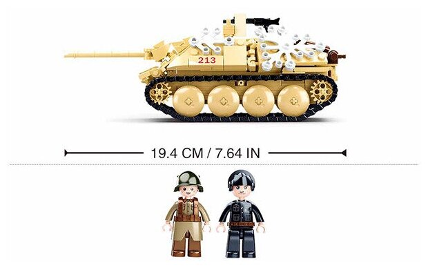 Конструктор Sluban Танк-разрушитель 344 детали , M38-B0976 — фото 1