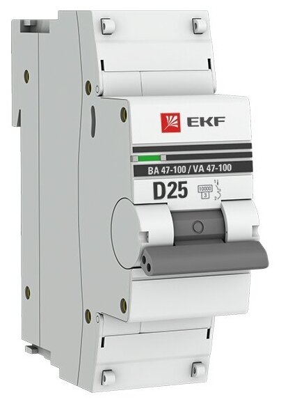 Автоматический выключатель EKF ВА 47-100 (D) 10kA