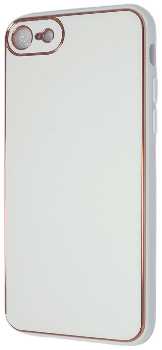 Чехол-накладка для iPhone 7/8/SE PC+PU LEATHER CASE белый