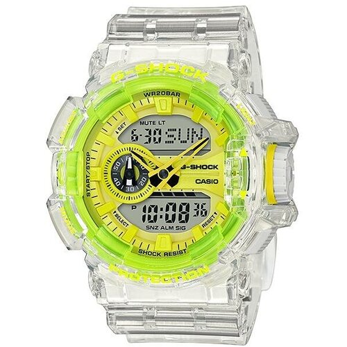 фото Наручные часы casio casio g-shock ga-400sk-1a9, желтый, бесцветный