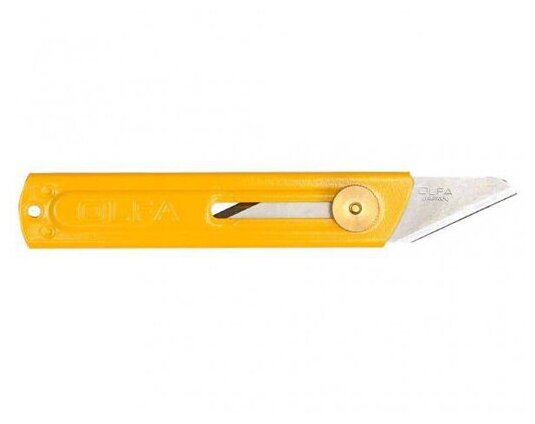 Нож OLFA хозяйственный металлический корпус, с выдвижным 2-х сторонним лезвием, 18мм - фотография № 10