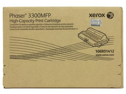 Картридж оригинальный Xerox 106R01412, ресурс 8000 стр.