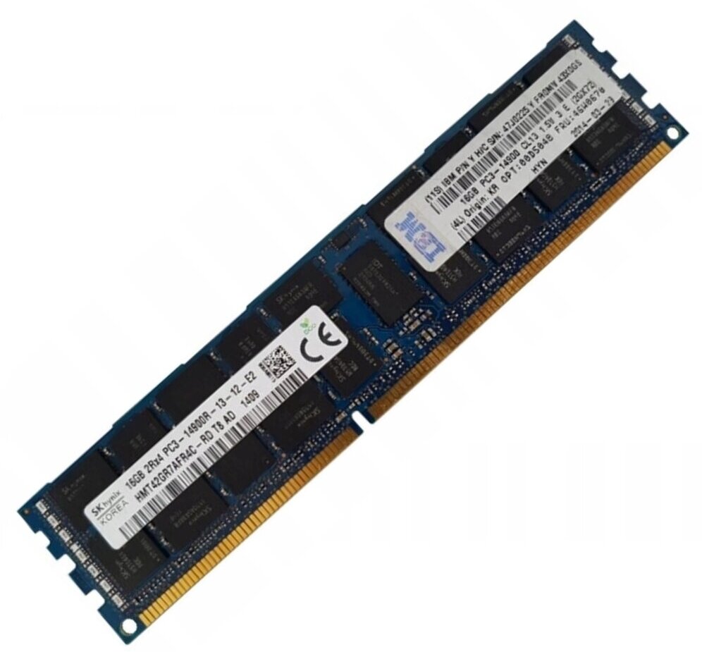 Память IBM DDR3 16GB 1866MHz PC3-14900 ECC REG 46W0670 47J0225