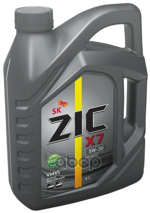 Zic Масло Моторное Zic X7 Diesel 5W-30 Синтетическое 6 Л 172610