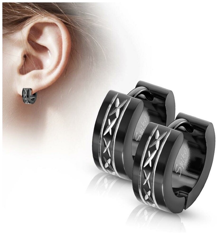 Серьги DG Jewelry, серый, серебряный — фото 1