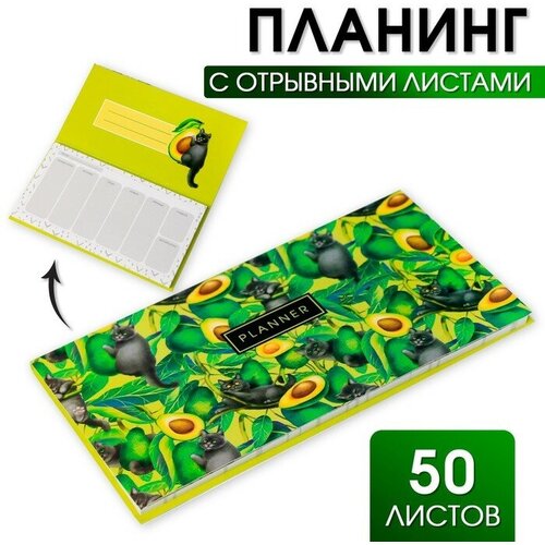 111skin набор масок в косметичке master masking planner 130 мл Планер мини с отрывными листами Cat's planner