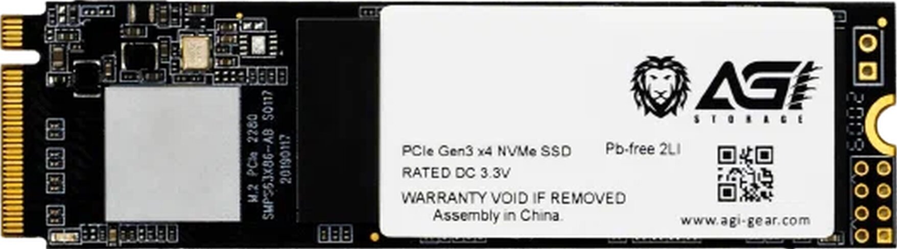 Жесткий диск SSD AGI 256Gb M.2 2280 PCI Express [AGI256G16AI198] - фото №2