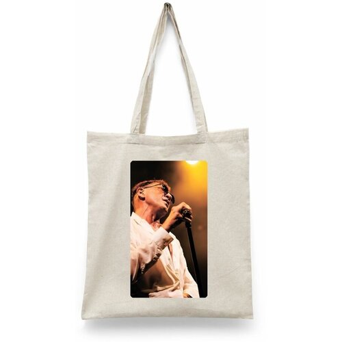 фото Сумка-шоппер унисекс каждому своё "григорий лепс/leps" черная