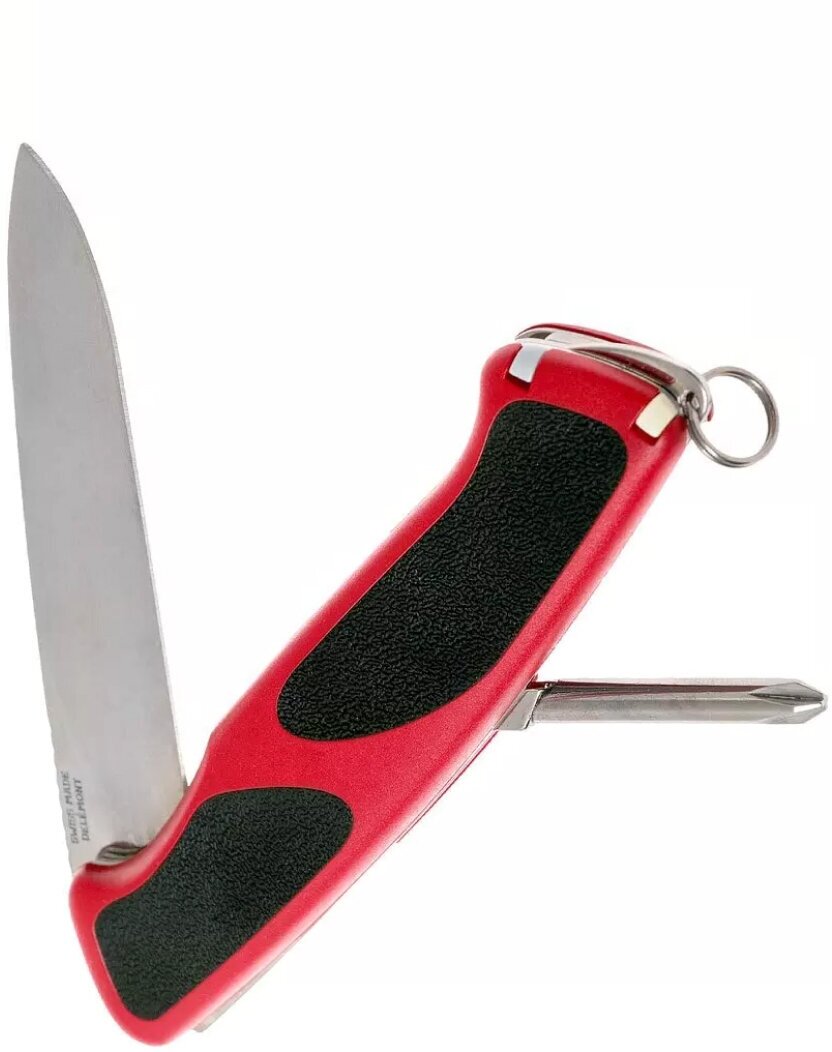 Нож перочинный Victorinox RangerGrip 53 (0.9623.C) 130мм 5функций красный/черный карт.коробка - фото №5