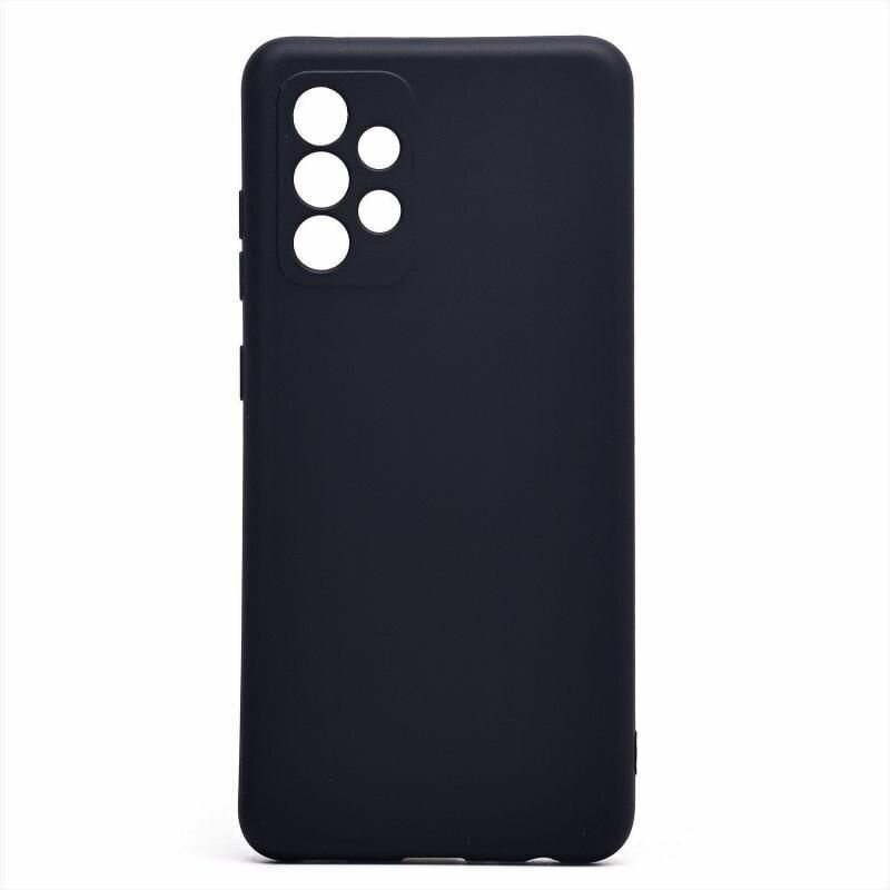Чехол для Samsung SM-A525F (Galaxy A52) A526B (A52 5G) A528B (A52s 5G) силиконовый Soft Touch 4 <черный>