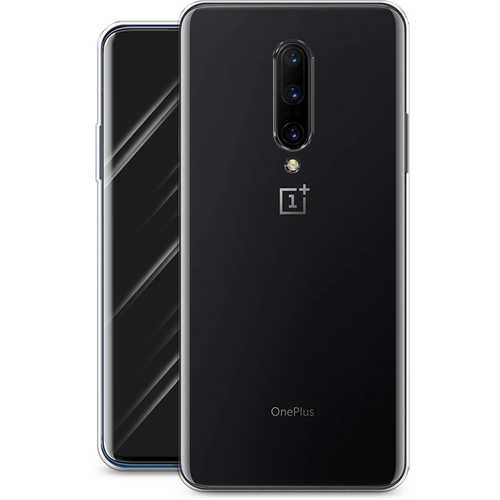 Силиконовый чехол на OnePlus 7 Pro / ВанПлас 7 Про, прозрачный силиконовый чехол на oneplus 7 pro ванплас 7 про большой китайский дракон прозрачный