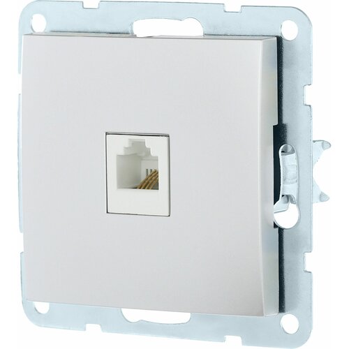 Розетка телефонная CROSSLINK LK60 телефонная серебро