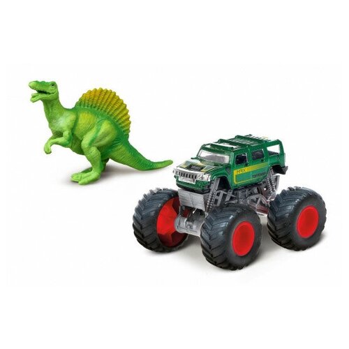 фото Монстр трак, мир динозавров, металлическая машина , фигурка спинозавра пламенный мотор