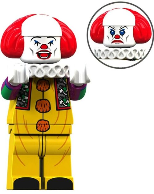 Мини-фигурка клоун Пеннивайз Оно ужасы хоррор аксессуары, 4,5 см