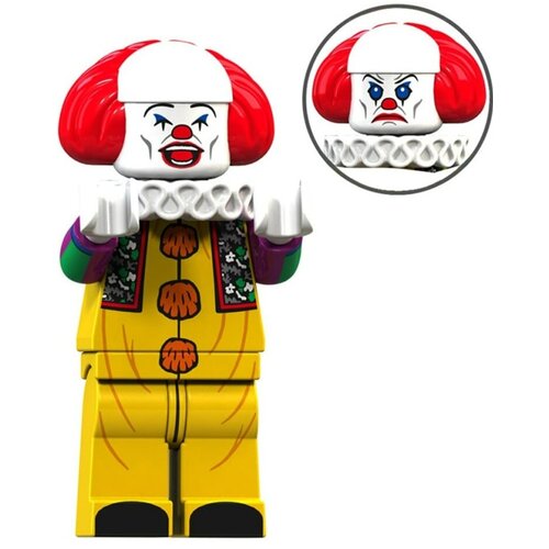Мини-фигурка клоун Пеннивайз Оно ужасы хоррор аксессуары, 4,5 см фигурка клоуна 11103 на карт