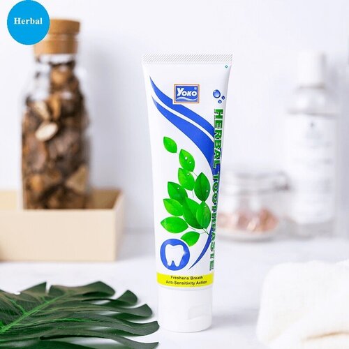 HERBAL TOOTHPASTE Freshens Breath Anti-Sensitivity Action Yoko травяная зубная паста Освежающая дыхание Йоко 40 г 448₽