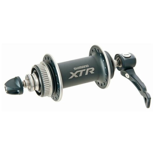 Втулка передняя Shimano XTR HB-M975A(36Н) с эксцентриком, под диск, алюминиевая, серая36447