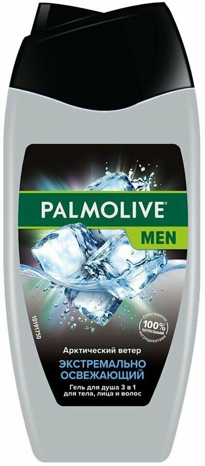 Гель для душа Palmolive Men Арктический ветер 3 в 1 для тела лица и волос 250мл х 2шт