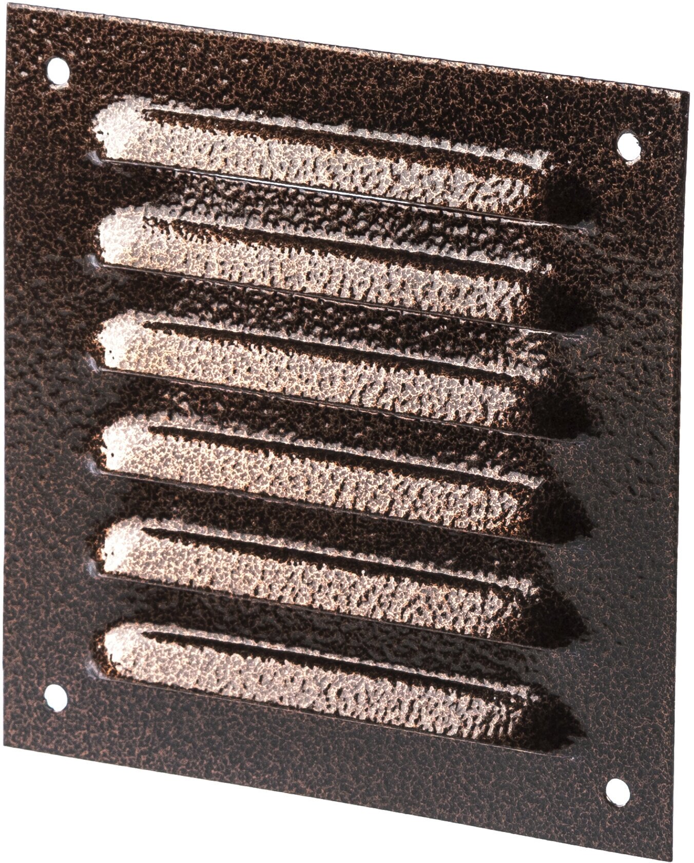 Решетка вентиляционная Ore GM1313B 130x130 мм металл цвет коричневый - фотография № 1