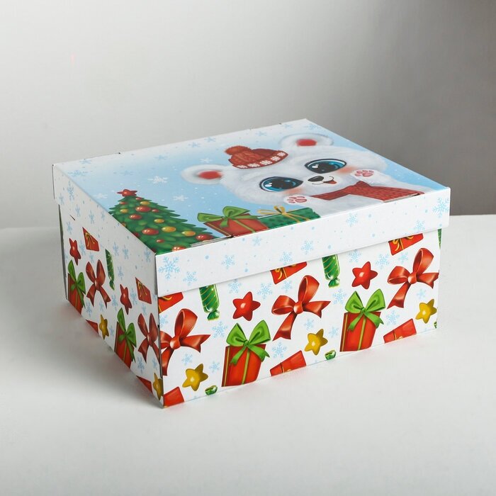 Дарите Счастье Складная коробка «Радости и веселья», 31,2 × 25,6 × 16,1 см