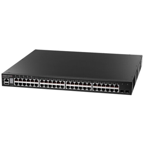 48 x GE + 2 x 10G SFP+ ports + 1 x expansion slot (for dual 10G SFP+ ports) L3 Stackable Switch, w/ 1 x RJ45 console port, 1 x USB type A storage port, RPU connector, Stack up to 4 units Edge-corE ECS4620-52T