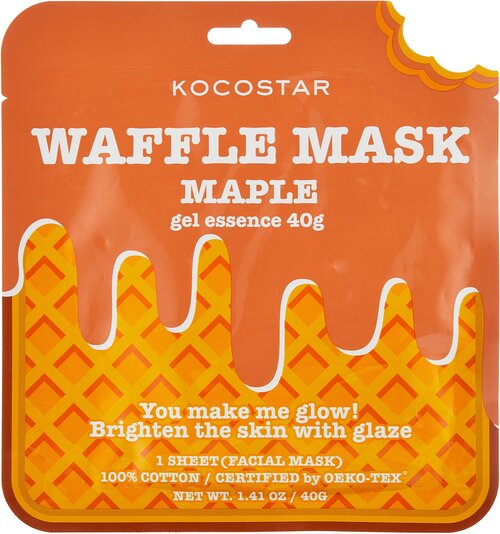 Kocostar Маска Waffle Mask Maple омолаживающая, 38 г