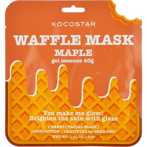 Kocostar Маска Waffle Mask Maple омолаживающая, 38 г