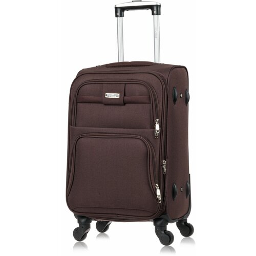 фото Чемодан на колесах l case barcelona. маленький размер s, тканевый, 58 см, 52л. ручная кладь. дорожный чемодан на колесиках для путешествий и поездок. l'case