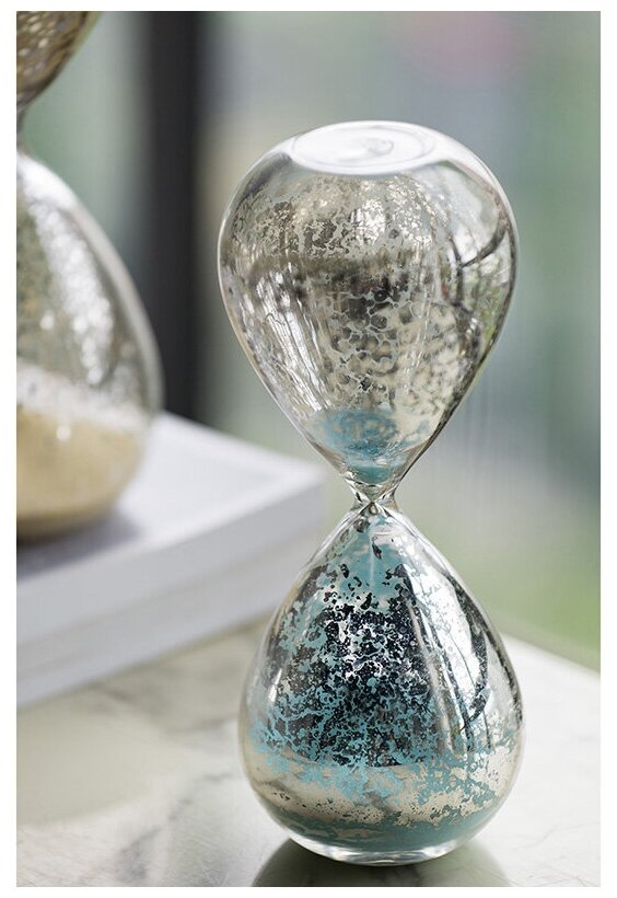75017-JADE Декоративное изделие Песочные часы (60 минут) 9x9x25см, Glasar