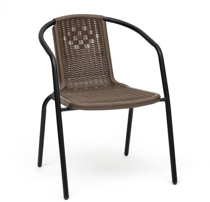 Кресло садовое КНР коричневое, металл, 2,8 кг