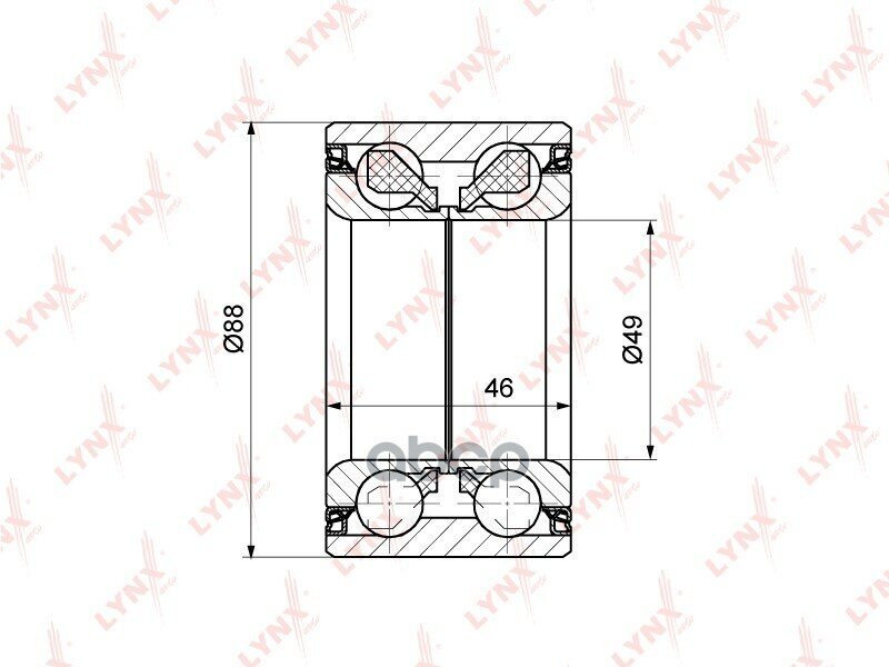 Wb-1295 Подшипник Ступицы Lynxauto LYNXauto арт. WB-1295