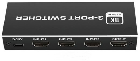 Переключатель HDMI 3 входа 1 выход Ultra HD 8K V-2.1 (8K@60Гц, 4K@120Гц) /VСonn/