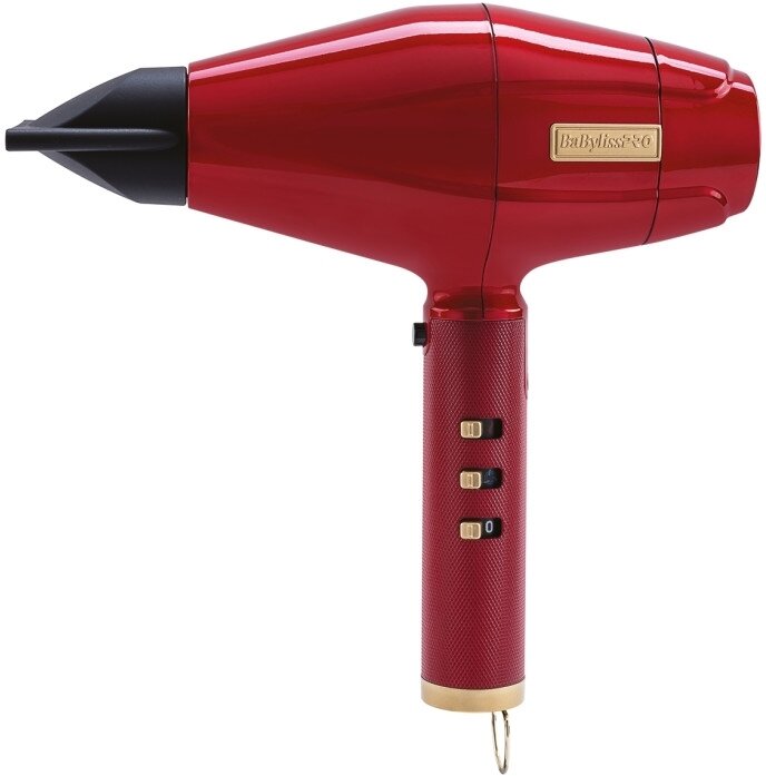 Фен для волос профессиональный с ионизацией Babyliss Pro REDFX 2200W FXBDR1E, концентратор, диффузор, насадка-расческа. Сделано в Италии.