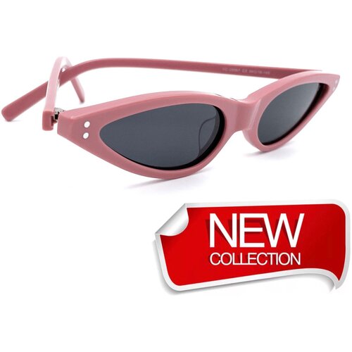 фото Солнцезащитные очки smakhtin's eyewear & accessories, узкие, поляризационные, с защитой от уф, для женщин, розовый