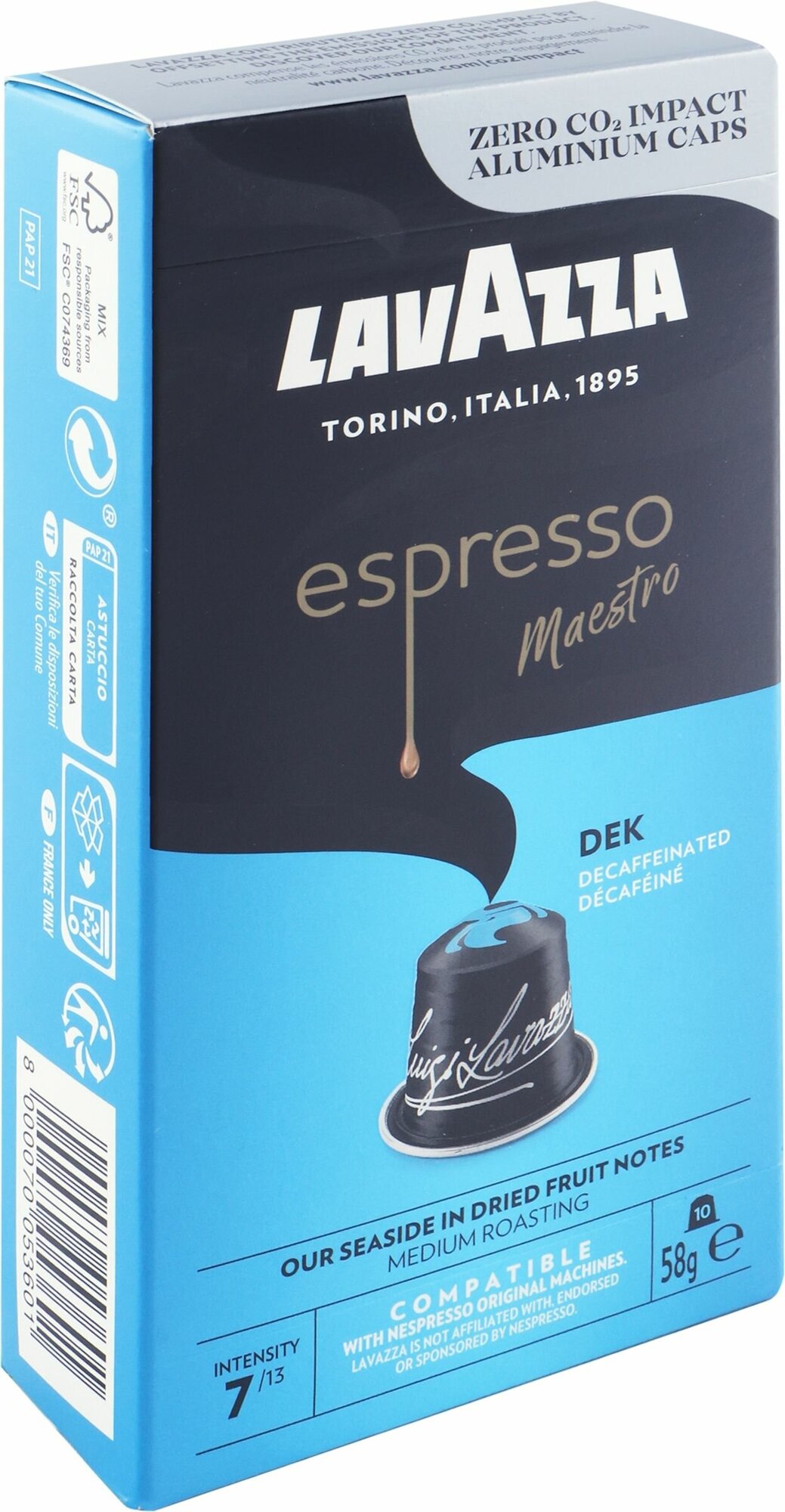 Кофе в капсулах Lavazza Espresso Maestro Dek, для Nespresso, 10 кап. в уп. - фотография № 12