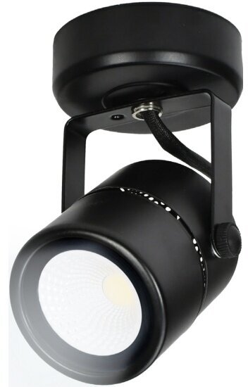 Накладной светильник Ritter , Arton, поворотный, цилиндр, 60х90х140мм, GU10, металл, черный, 59963 0,