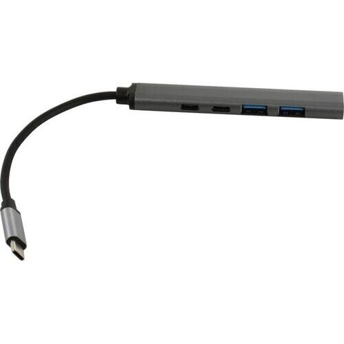 Концентратор USB 3.1+CR+LAN Ks-is KS-748 type c концентратор ginzzu gr 770ub 1 порт hdmi 4 порта usb 3 0 порт vga audio dc jack 3 5mm интерфейсный кабель 35 см черный уцененный товар