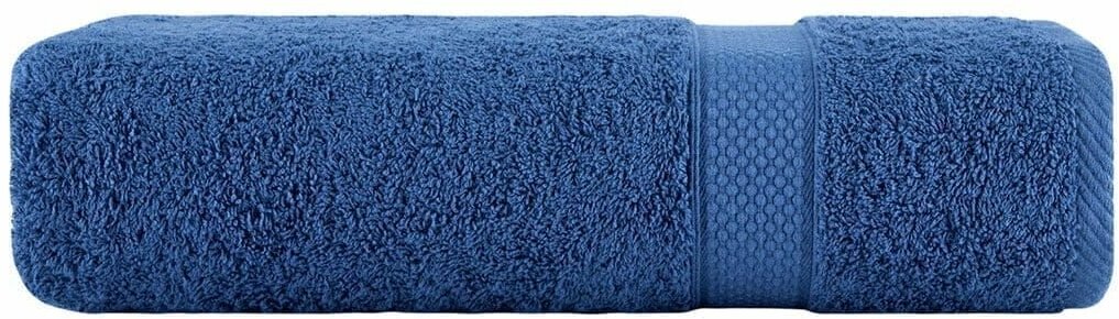 Полотенце банное махровое большое 70х140 Miranda Soft, синий - фотография № 2