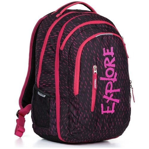 Рюкзак молодежный Explore Black (2 в 1) E18-A640