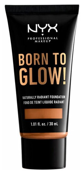 NYX professional makeup Тональный крем Born to glow!, 30 мл, оттенок: honey