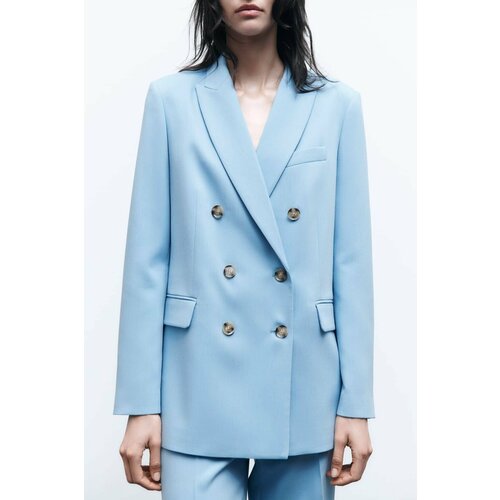 Пиджак Zara, размер XS, голубой