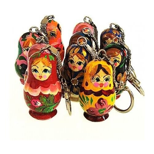 фото Набор брелков матрешек 10 шт 4,5 см мастерская подарков