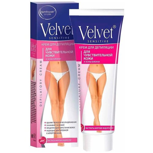 Депилятор Velvet для чувствительной кожи и зоны бикини, 100 мл (6500)